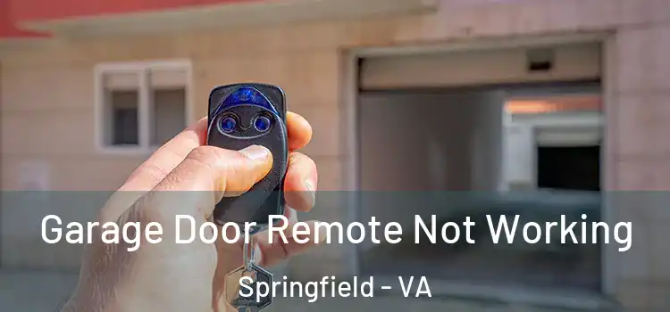  Garage Door Remote Not Working Springfield - VA